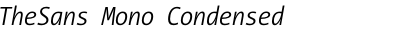 TheSans Mono Condensed SemiLight Italic